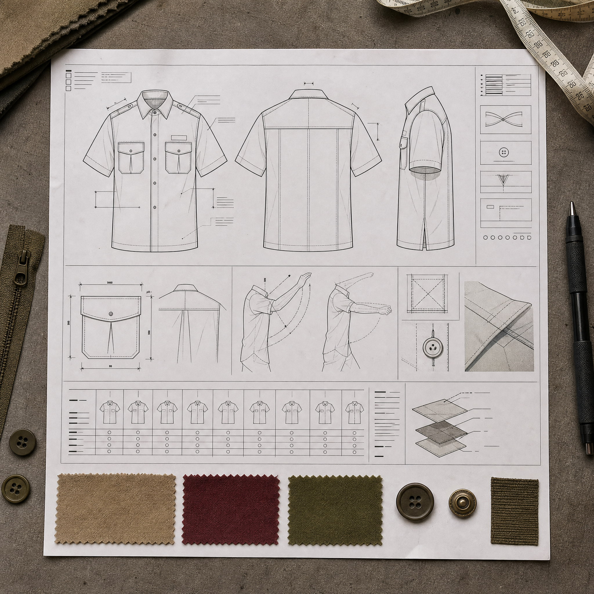 P02-004 — UNIFORMS & SERVICEWEAR — REFERENCE PORTRAIT · ORIGINAL CROP — CTX MADE ASSET
